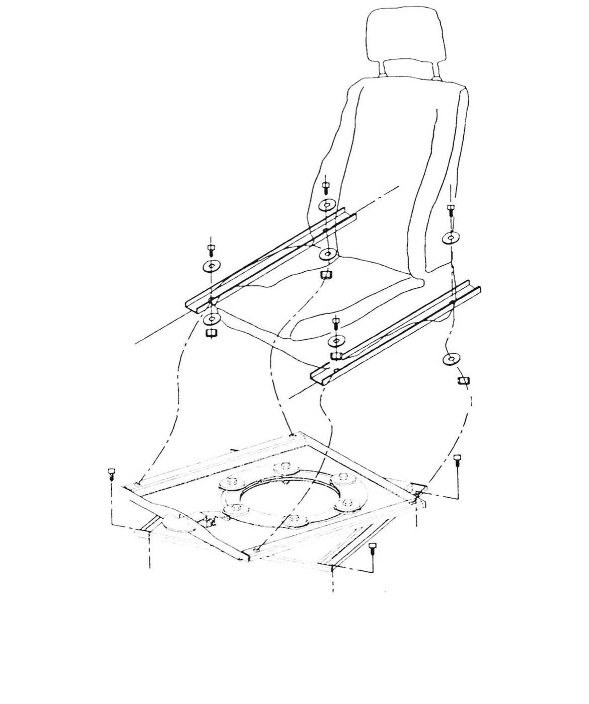 Base asiento giratorio conductor y copiloto VW T6