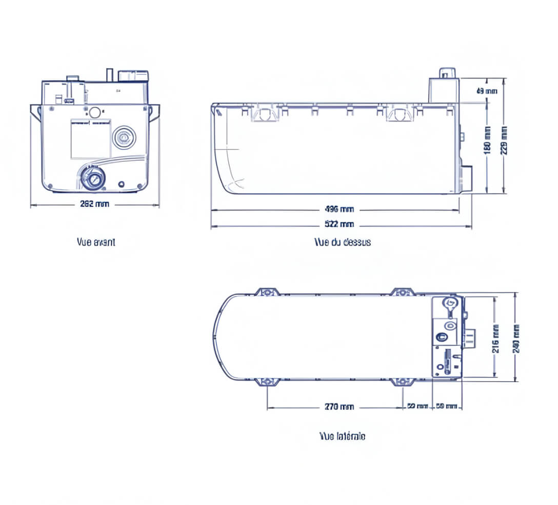 Calentador gas whale expanse 8l interior