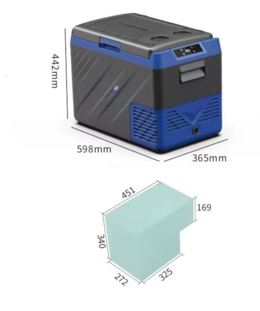 Alpicool KI40 Nevera Congelador Camper 40L 12V/24V con Compresor, Bluetooth y Temperatura hasta -20°C