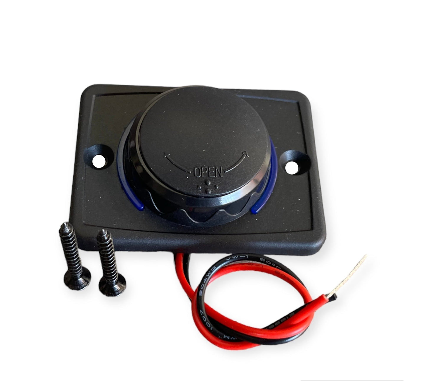 Cargador doble USB 18W con tapa para camper