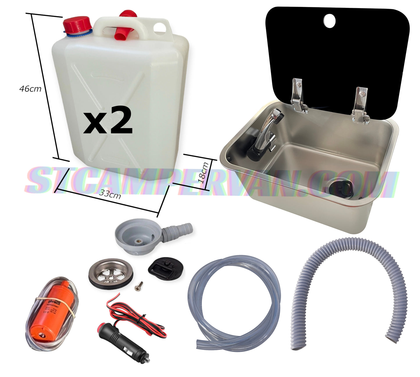 El kit fregadero camper 27x36 con tapa