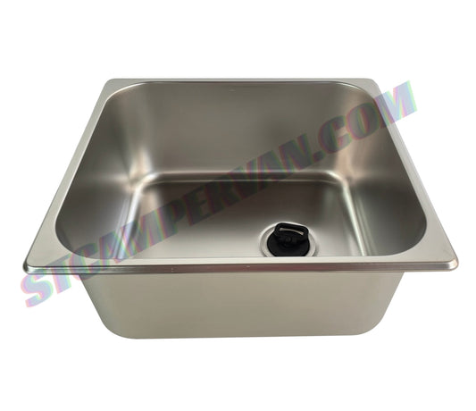 Fregadero camper 32x35 caravana desagüe acodado