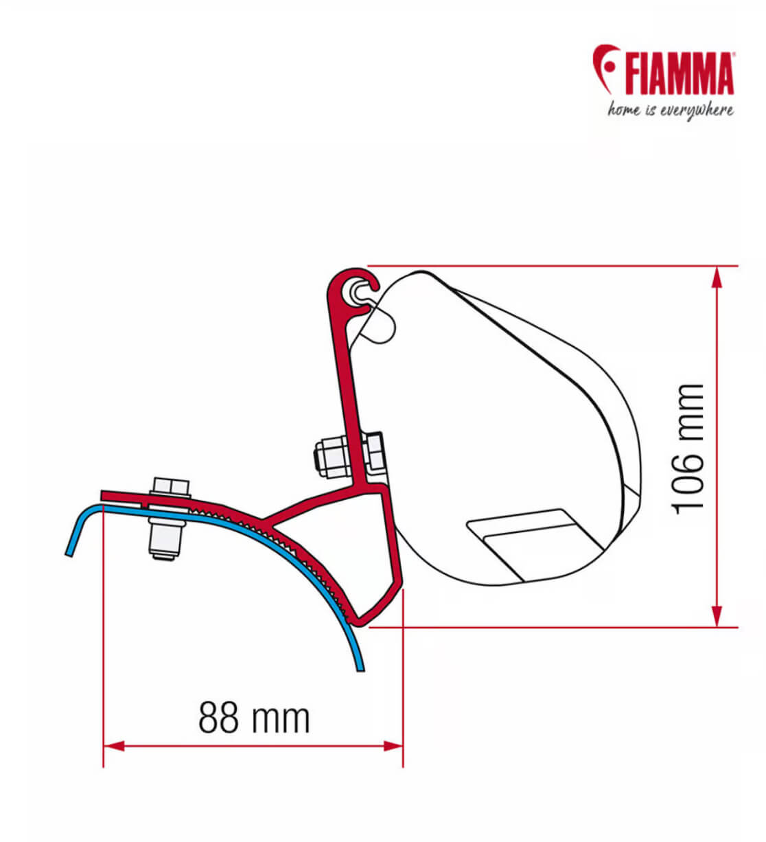 Kit anclaje Renault Trafic 2001-2014 F35 Pro Fiamma