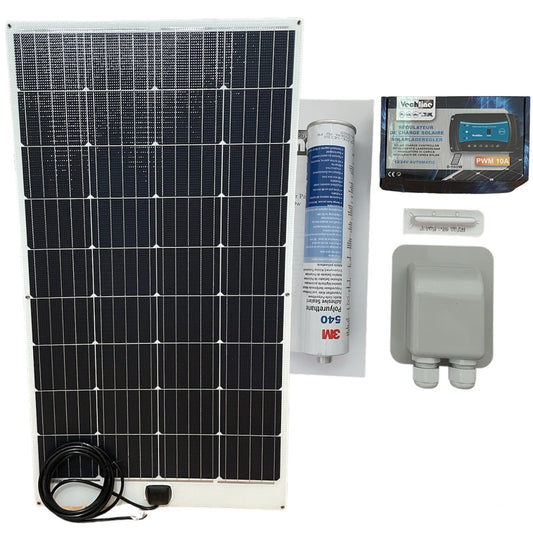 Kit solar 150W semiflexible Vechline camper