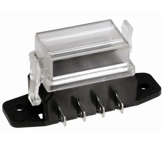 Portafusible 4 vías Fuseholder con tapa camper