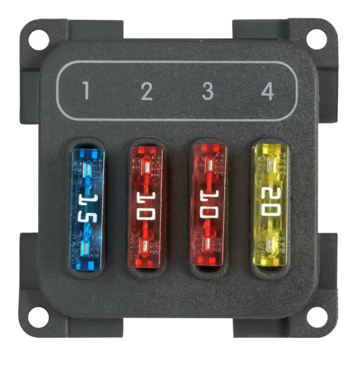 Portafusibles CBE MPF4 4 vías con fusibles camper