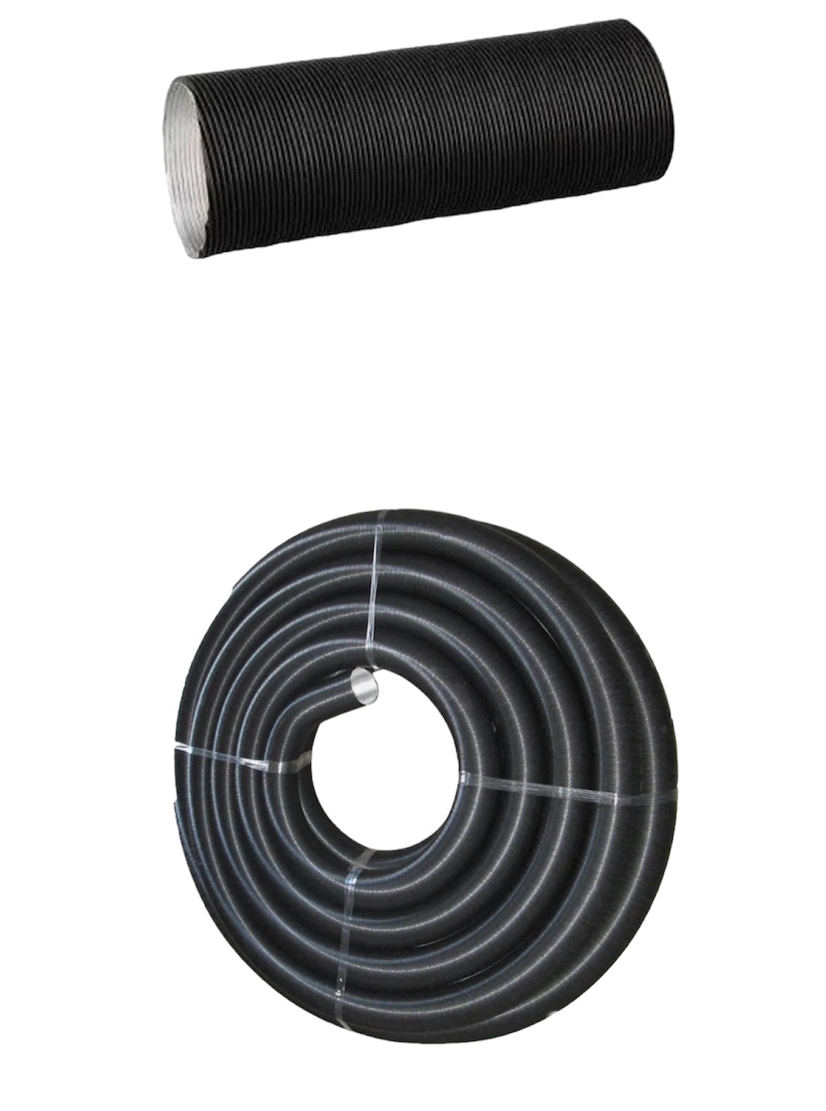 Tubo calefacción 60/65 mm negro camper