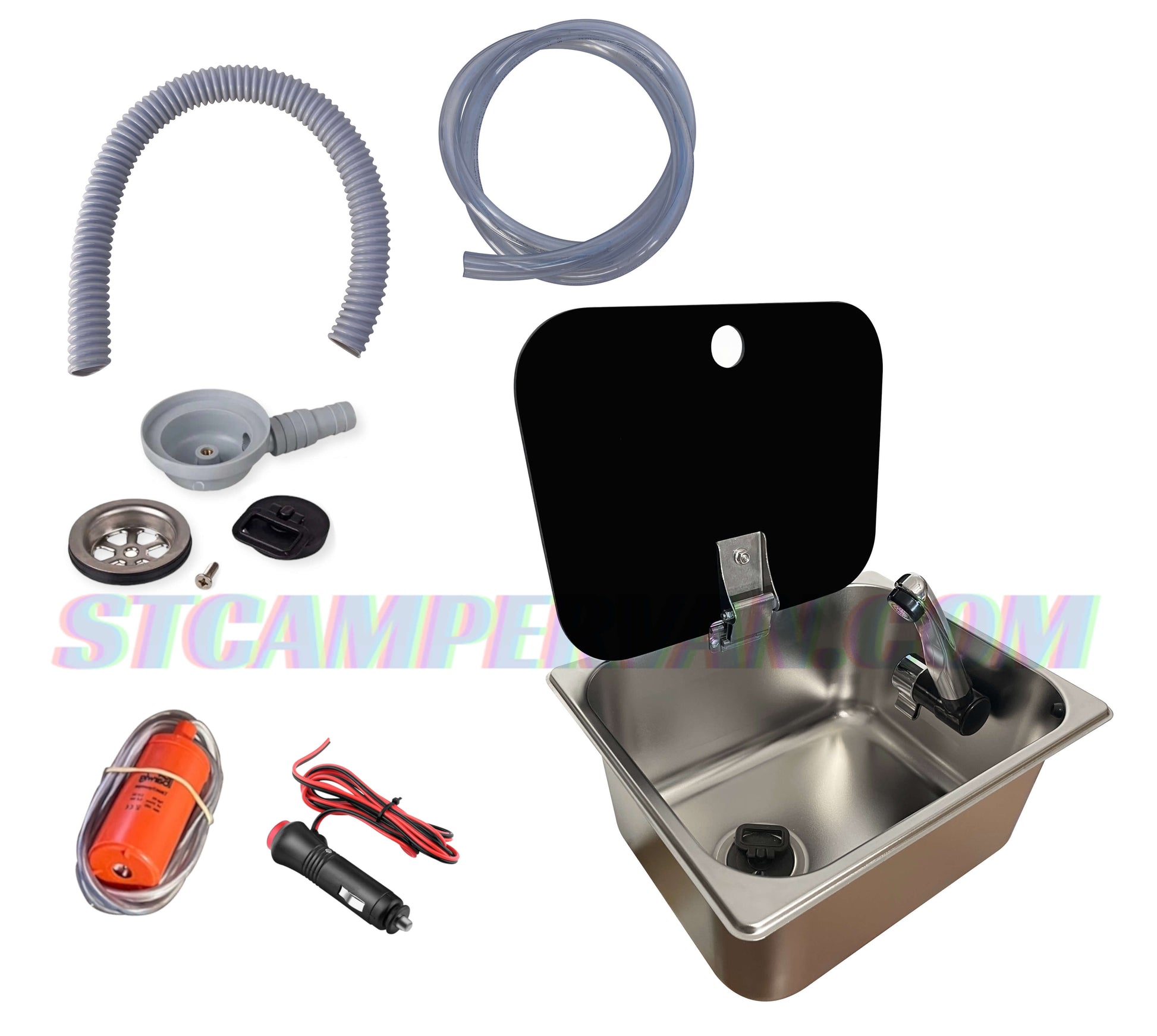Accesorios incluidos en el kit de fregadero camper