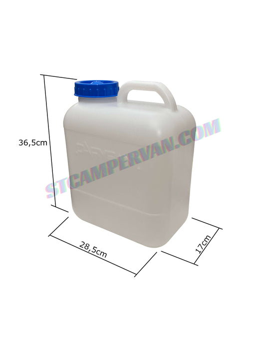 Bidón 13L alimentario con boca 80 mm DIN 96 para camper | STCampervan