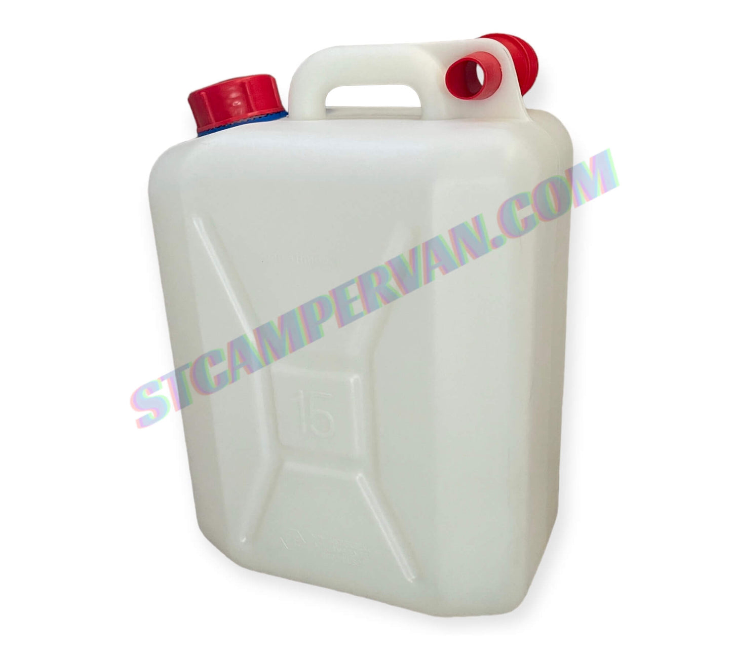 Bidón 15L polietileno alimentario vista frontal