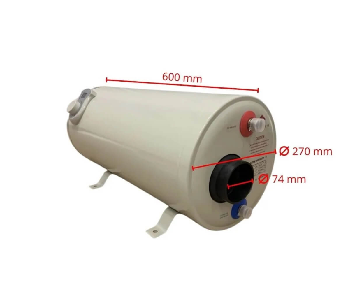 Instalación del calentador de agua CZ 10L 12V con aire de calefacción en sistema de agua camper