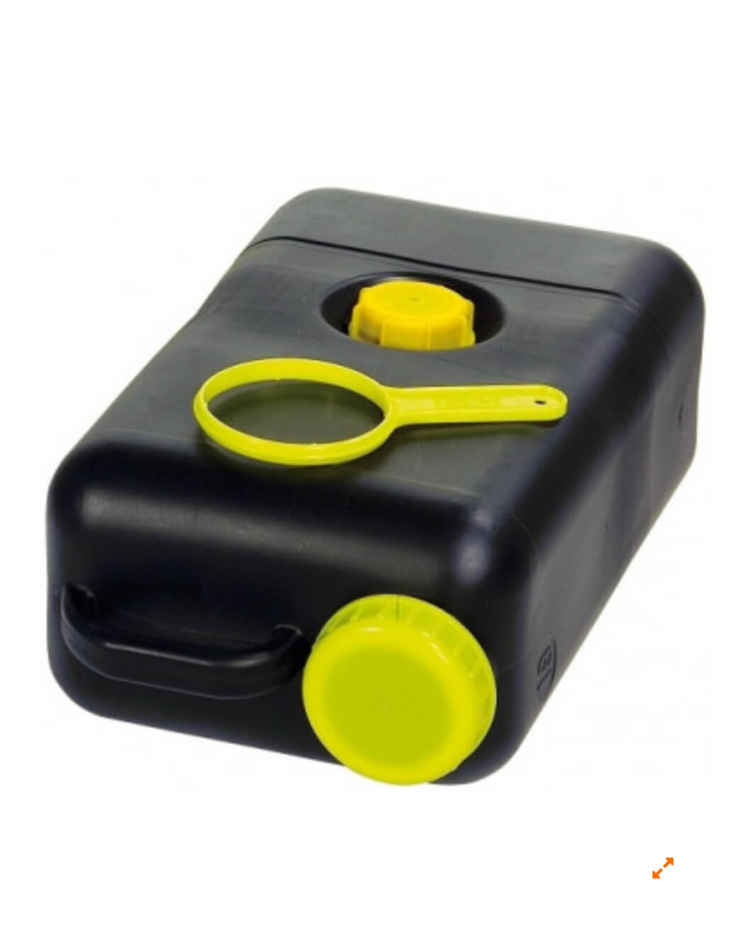 Detalle de tapas superior y lateral del depósito Comet 19L