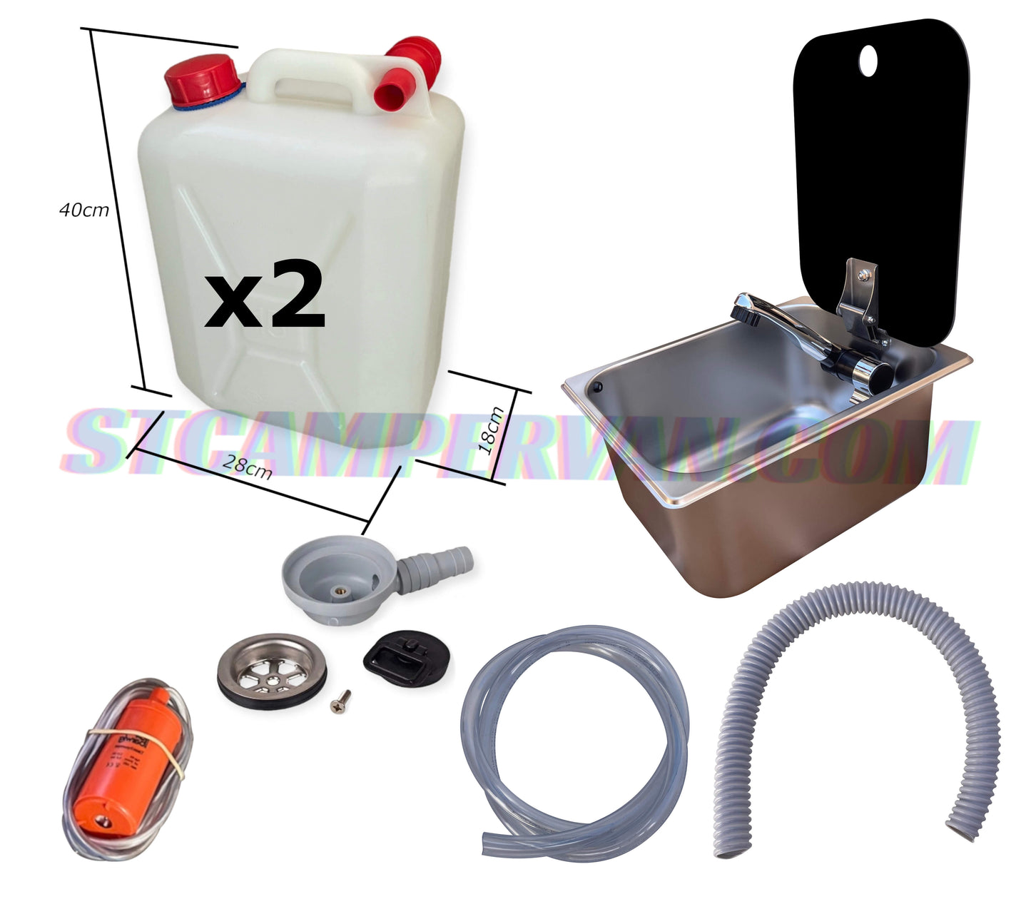 Montaje del kit fregadero con tapa e instalación eléctrica 12V camper