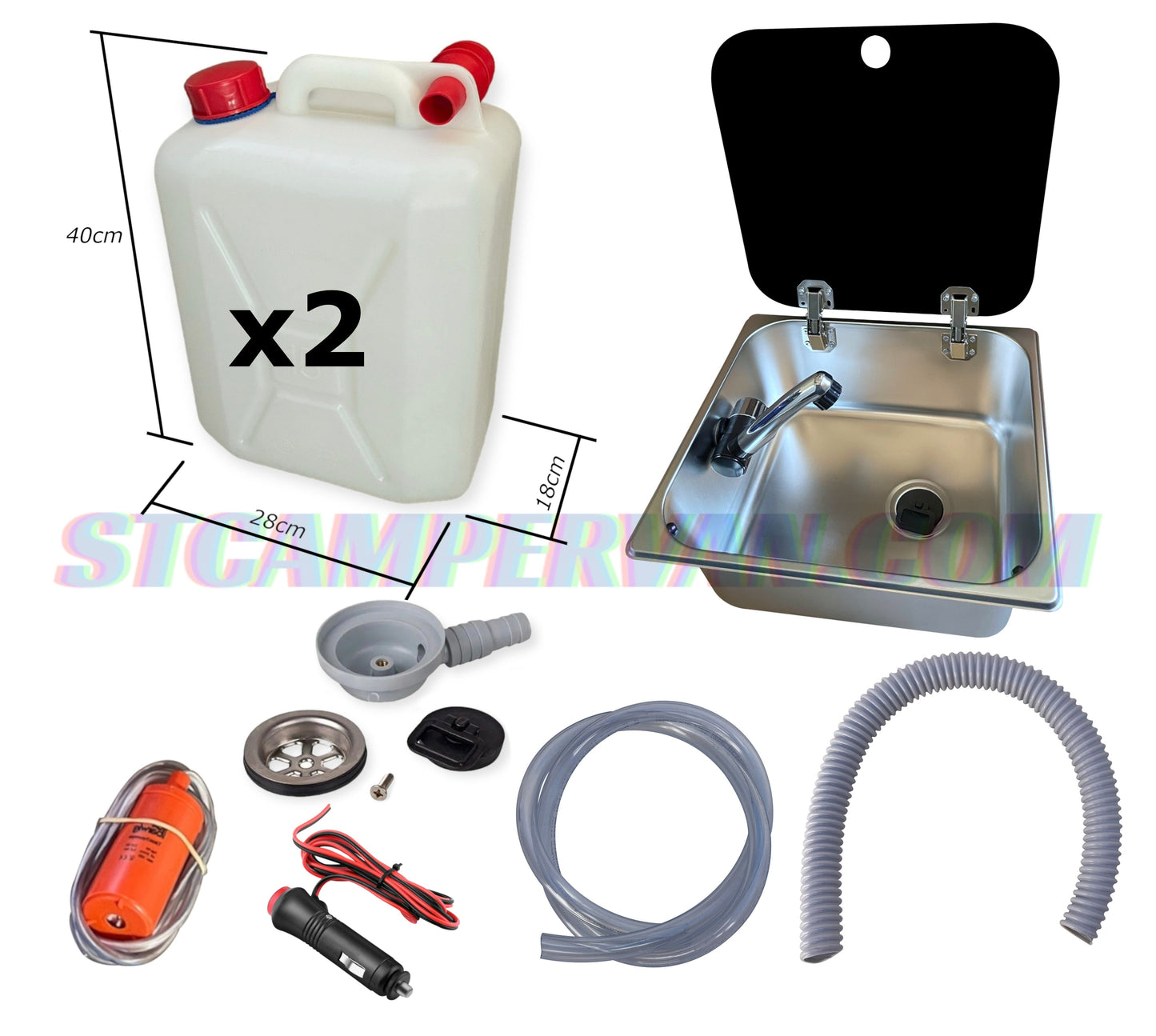 Kit agua completa fregadero camper 12V
