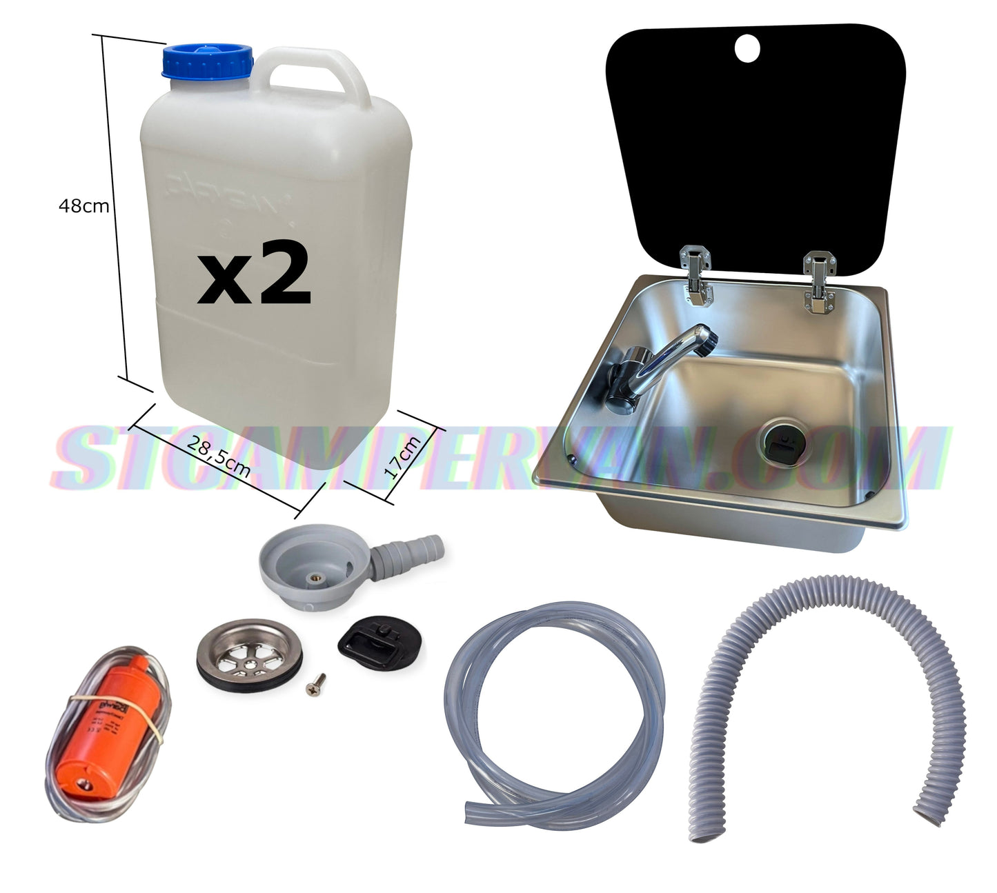 Kit instalación fregadero 32x35 autocaravana