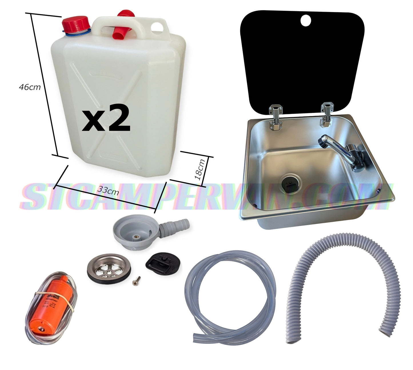 Kit instalación fregadero 32x35 autocaravana
