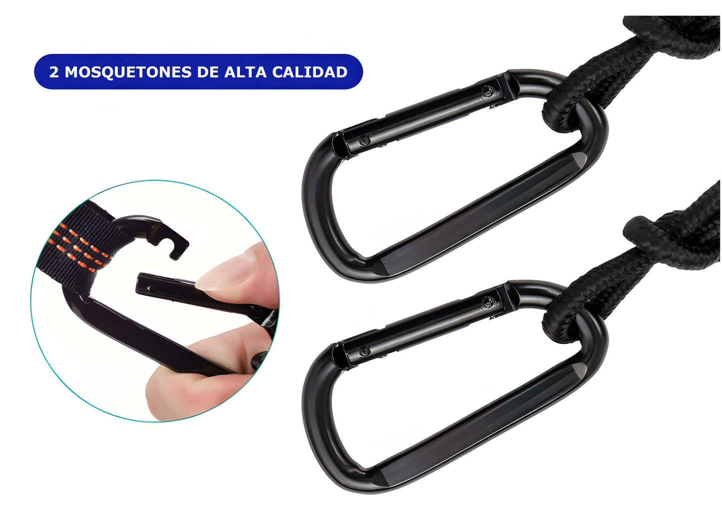 hamaca-210t-uso-camping-playa-camper mosquetones