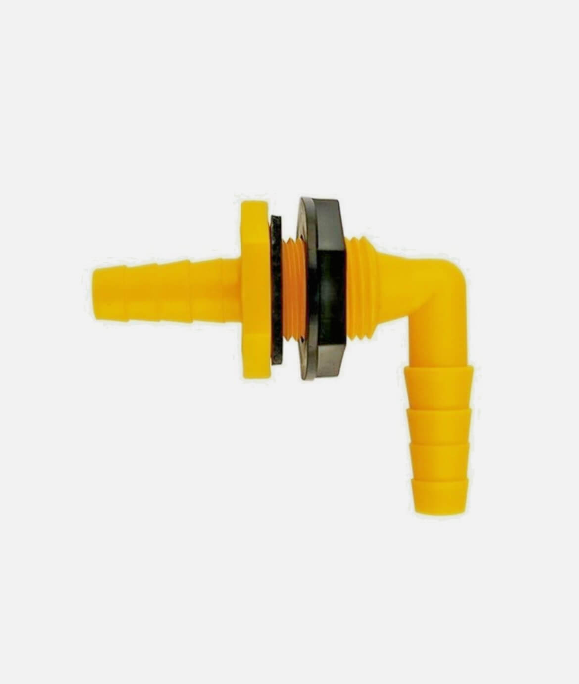 Racor acodado pasa depósitos