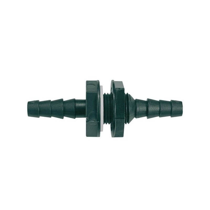 Racor pasamuros recto 10/12 mm con rosca 1/2 para sistemas de agua en furgoneta camper STCAMPERVAN.