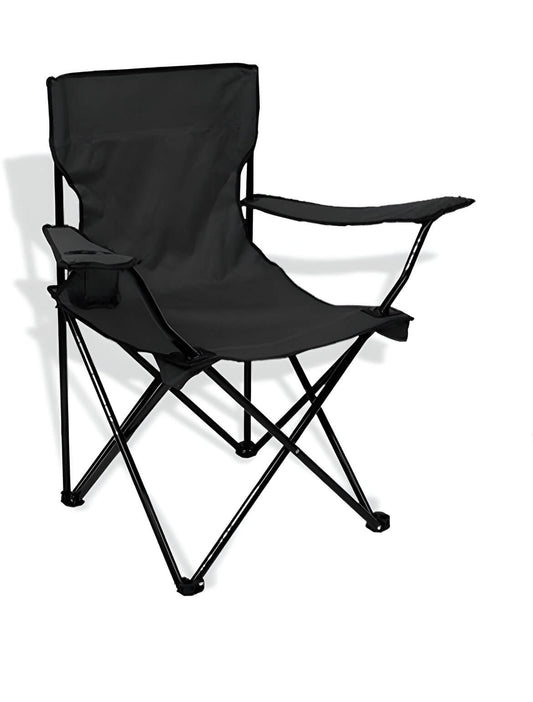 Silla plegable de camping de aluminio con bolsa de transporte.