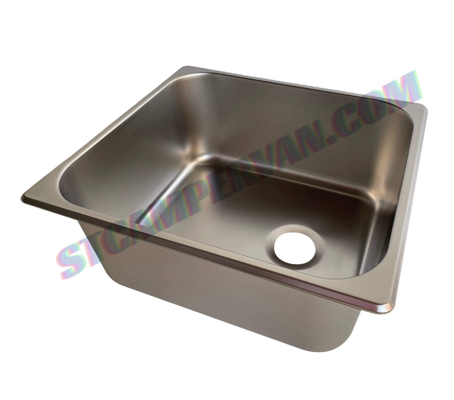 Detalle del sumidero acodado 90 grados para fregadero camper