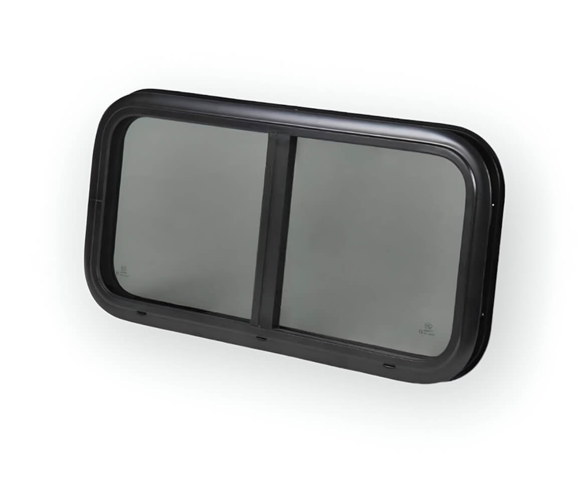 Ventana corredera 500x450 mm srt double para camper con oscurecedor y mosquitera