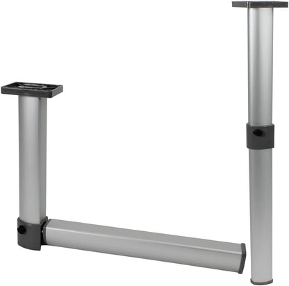 Pata mesa redonda aluminio 720 mm articulación central gris plata