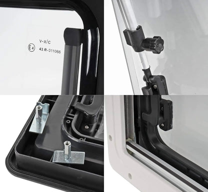 Ventana abatible camper