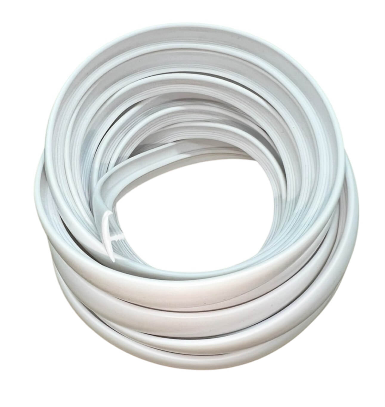 Canto en T blanco semi perfilado para madera