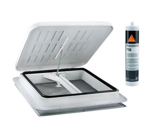 Claraboya TF40 40x40 recambio autocaravana Thermoform + sika 710