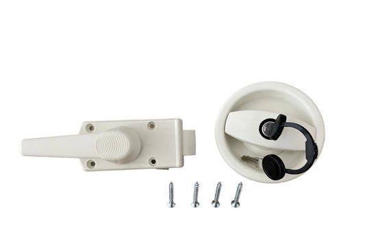 Cerradura Zadi izquierda tirador blanco camper