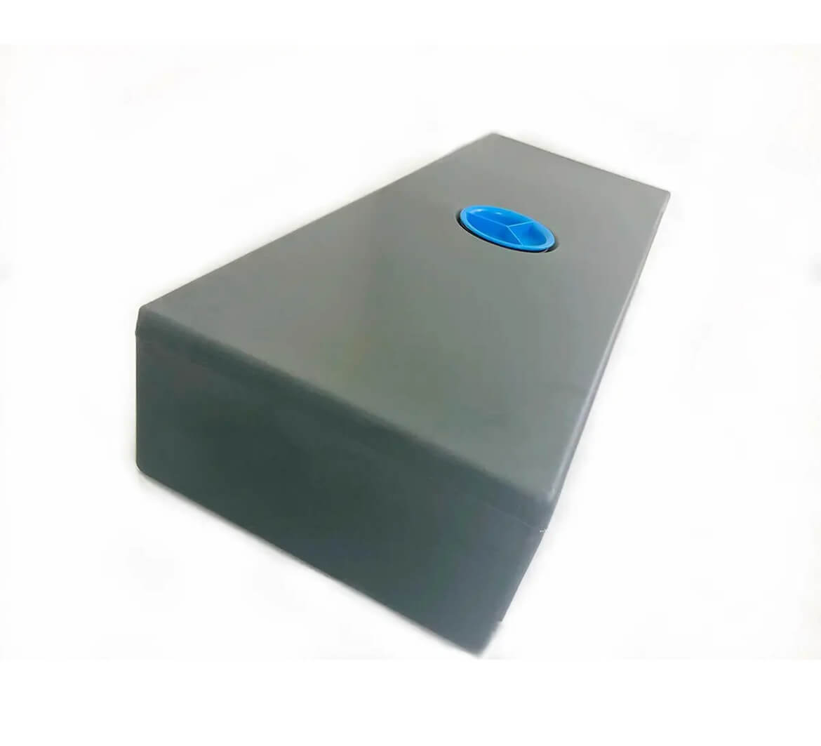 Depósito agua 80L 1060x400x200 gris oscuro camperDepósito agua 80L 1060x400x200 gris oscuro camper