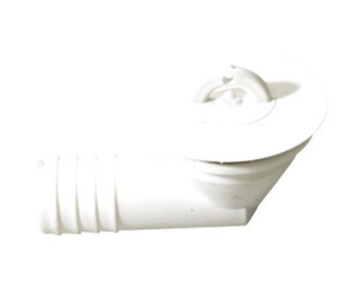 Desagüe acodado blanco 31/25mm camper