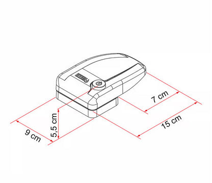 Fiamma Safe Door 3 cierres seguridad aluminio blanco
