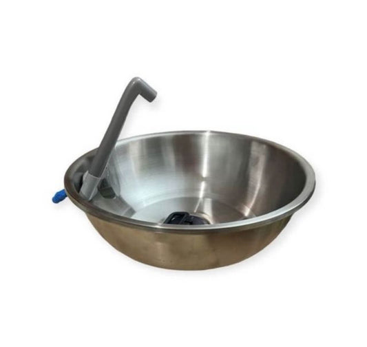 Fregadero redondo 26cm con grifo 12V camper