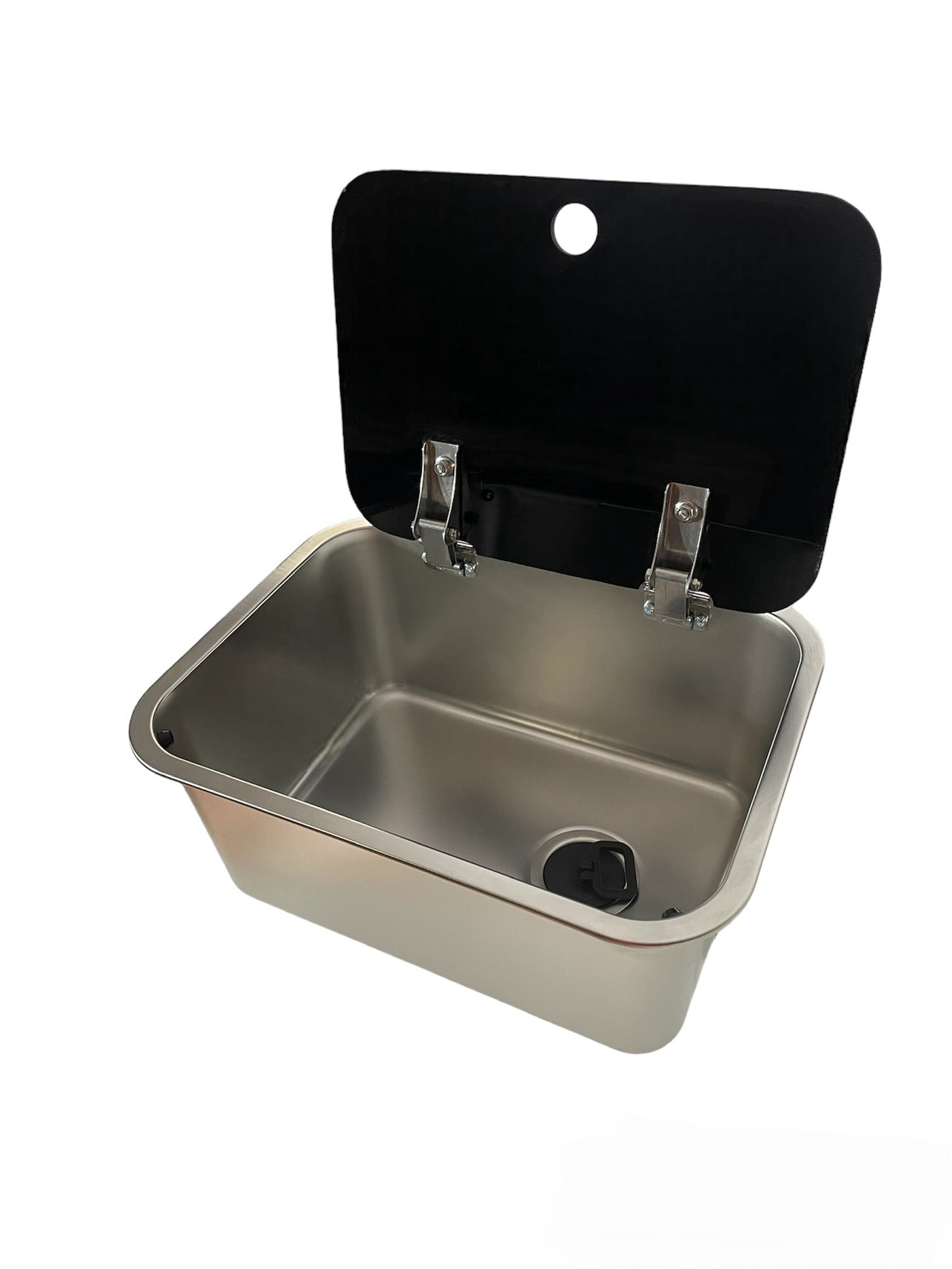 Fregadero con tapa abatible 27x36 para camper