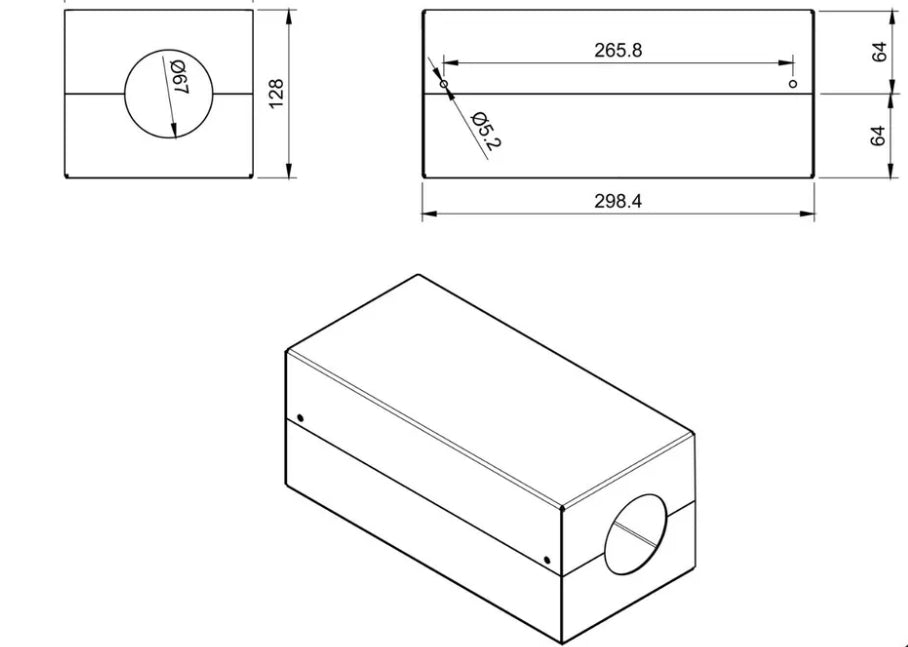  Caja de montaje para calefacción Autoterm Air 2D