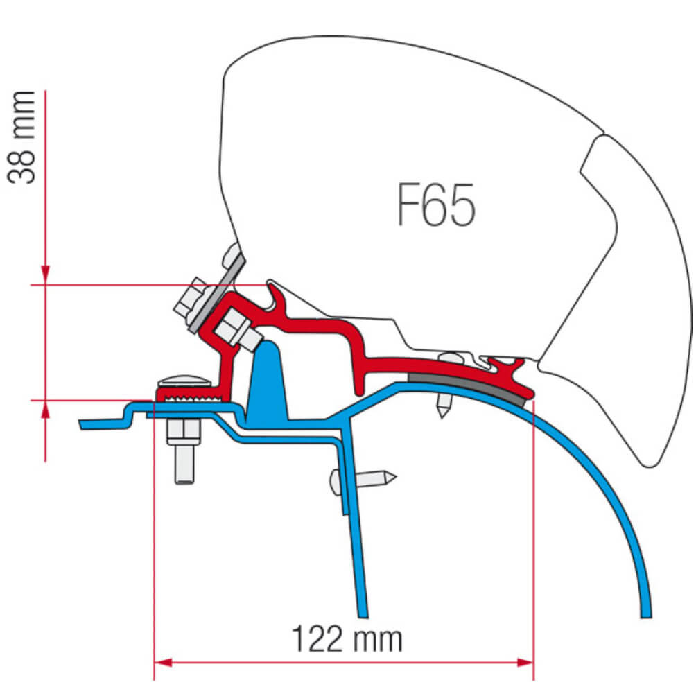 Kit anclaje F80 Renault Master H2 desde 2010 | Fiamma