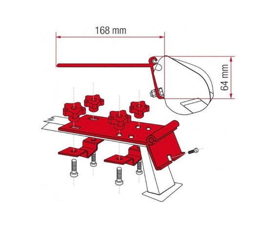 Kit anclaje toldo Fiamma F35 F45 baca