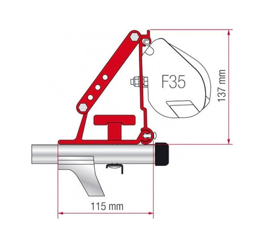 Kit anclaje toldo Fiamma F35 Pro baca