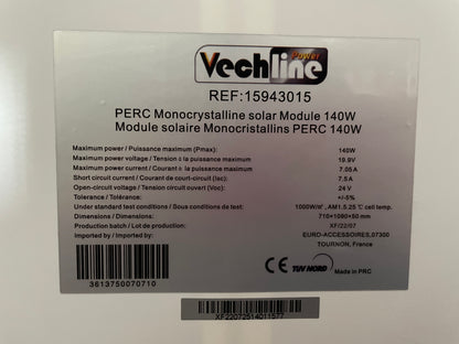 Kit solar Vechline 140W para caravana