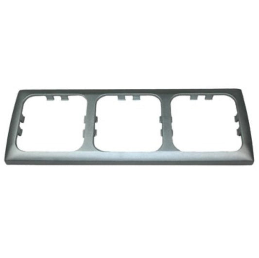 Marco triple CBE color plata camper