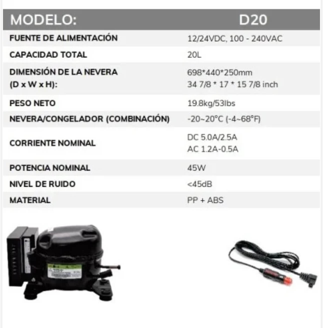 Instalación de la nevera Alpicool D30 30L 12/24V tipo cajón en furgoneta camper.
