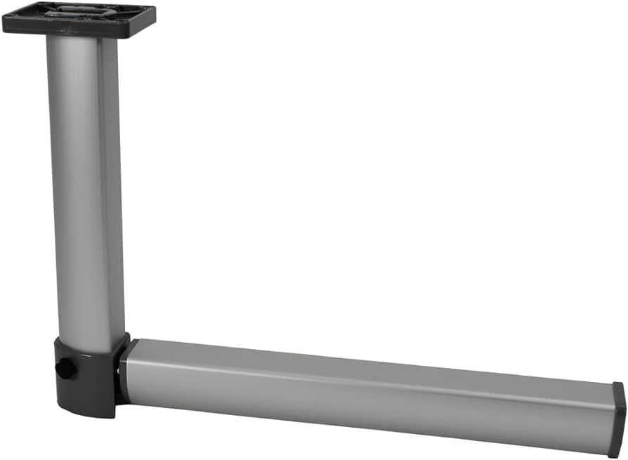 Pata mesa aluminio 720 mm articulación central camper.