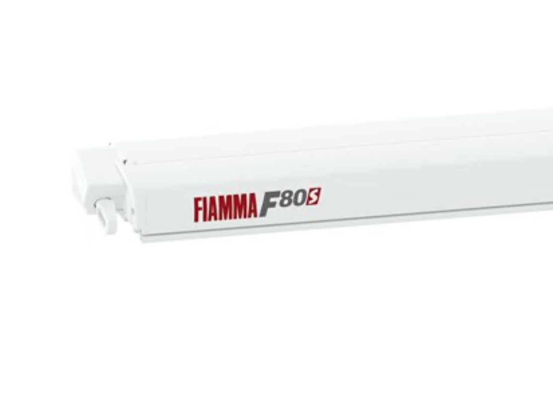 Toldo Fiamma F80S 290 Blanco Polar Tela Gris Real 2,9x2 m