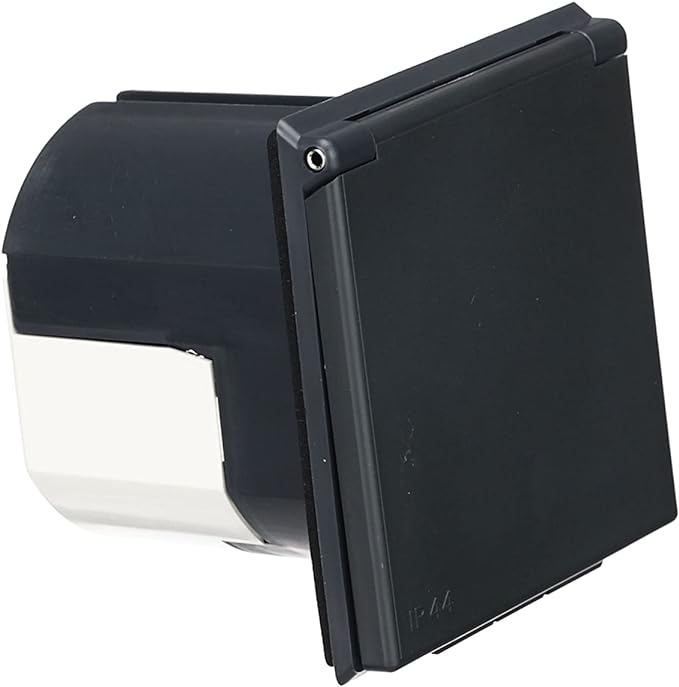 Toma eléctrica 220V CEE negra autocaravana