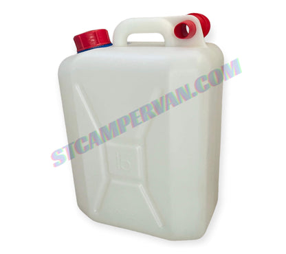 Bidón 15L polietileno alimentario vista frontal