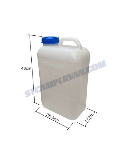 Bidón 19L alimentario con boca 80 mm DIN 96 para camper | STCampervan