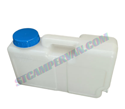 Bidón 9L colocado en mueble/cajonera camper