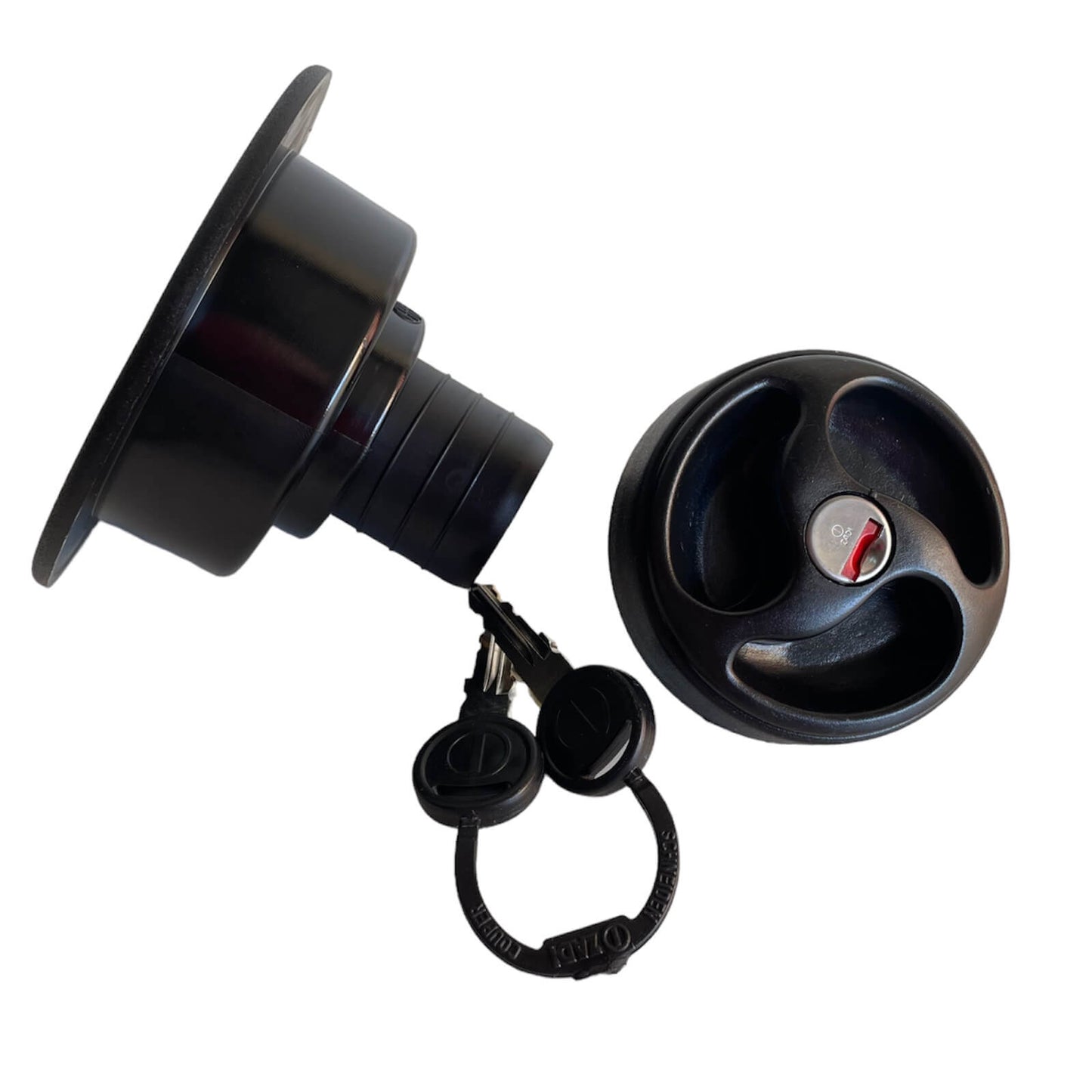 Boca de llenado negra para depósito de agua en caravana Zadi